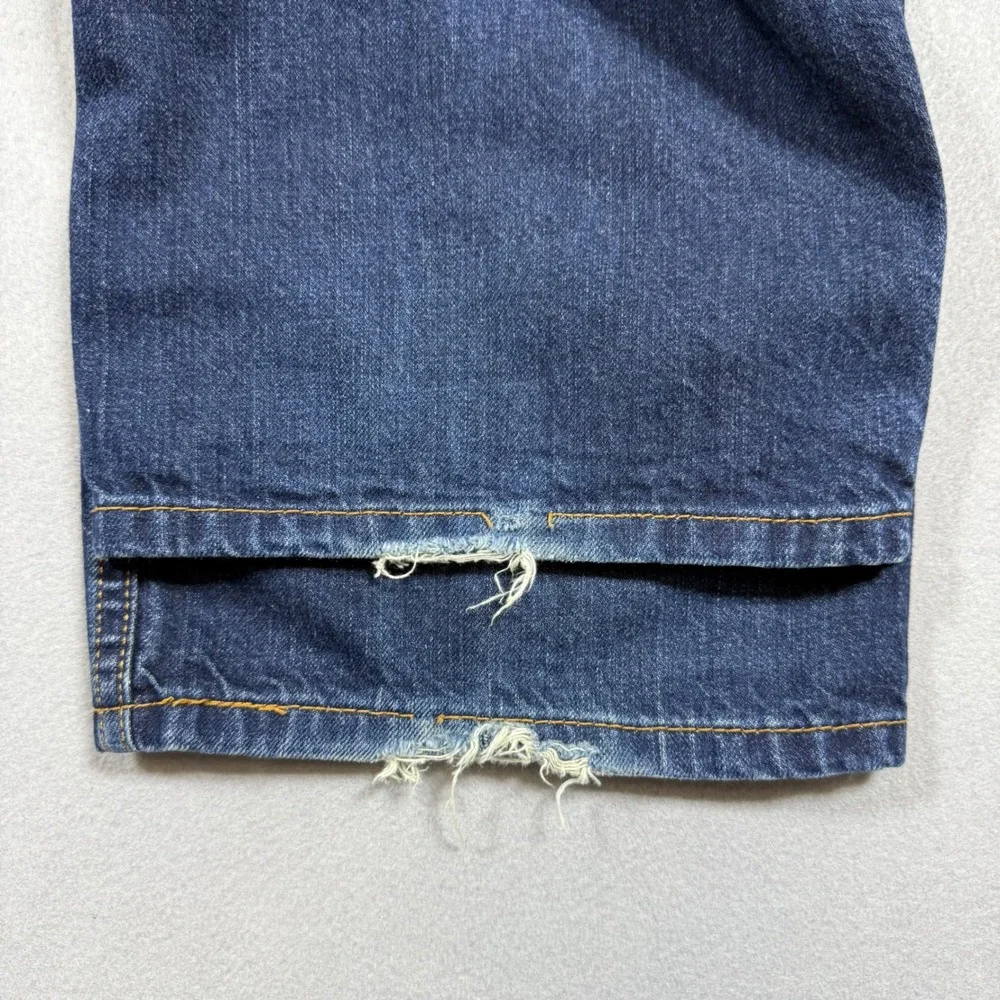 Levis 505‎ Regular Fit Jeans Mens 40x30 Dark Wash Straight Leg Blue Denim Pants